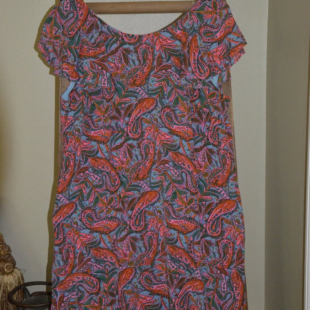 J Crew Paisley dress Size 12 100% Silk